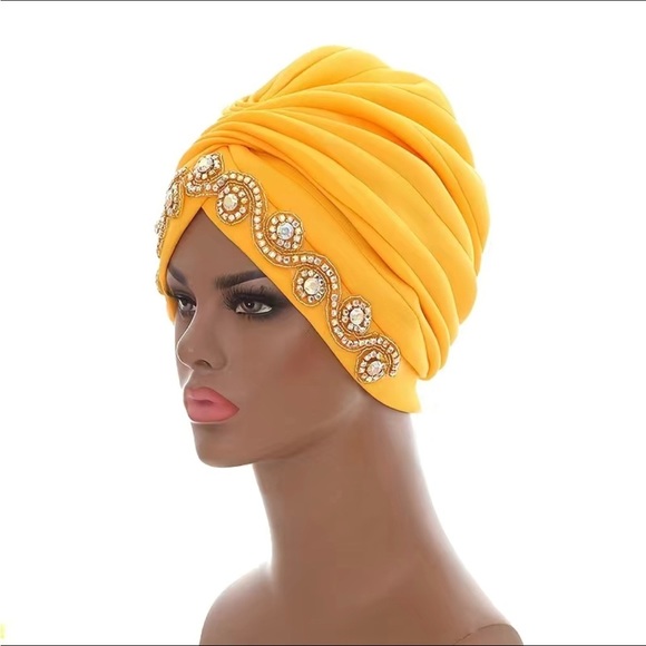 Yellow gold dazzling hat - Picture 2 of 5